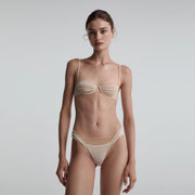 Her Senses Mesh Demi Underwire Bra Ivory White