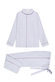 Candice Fauchon Waldorf Pj’s Blue White Stripes