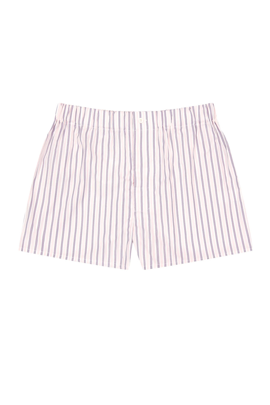 Candice Fauchon Marcel Boxer Shorts Pink Blue White Stripes