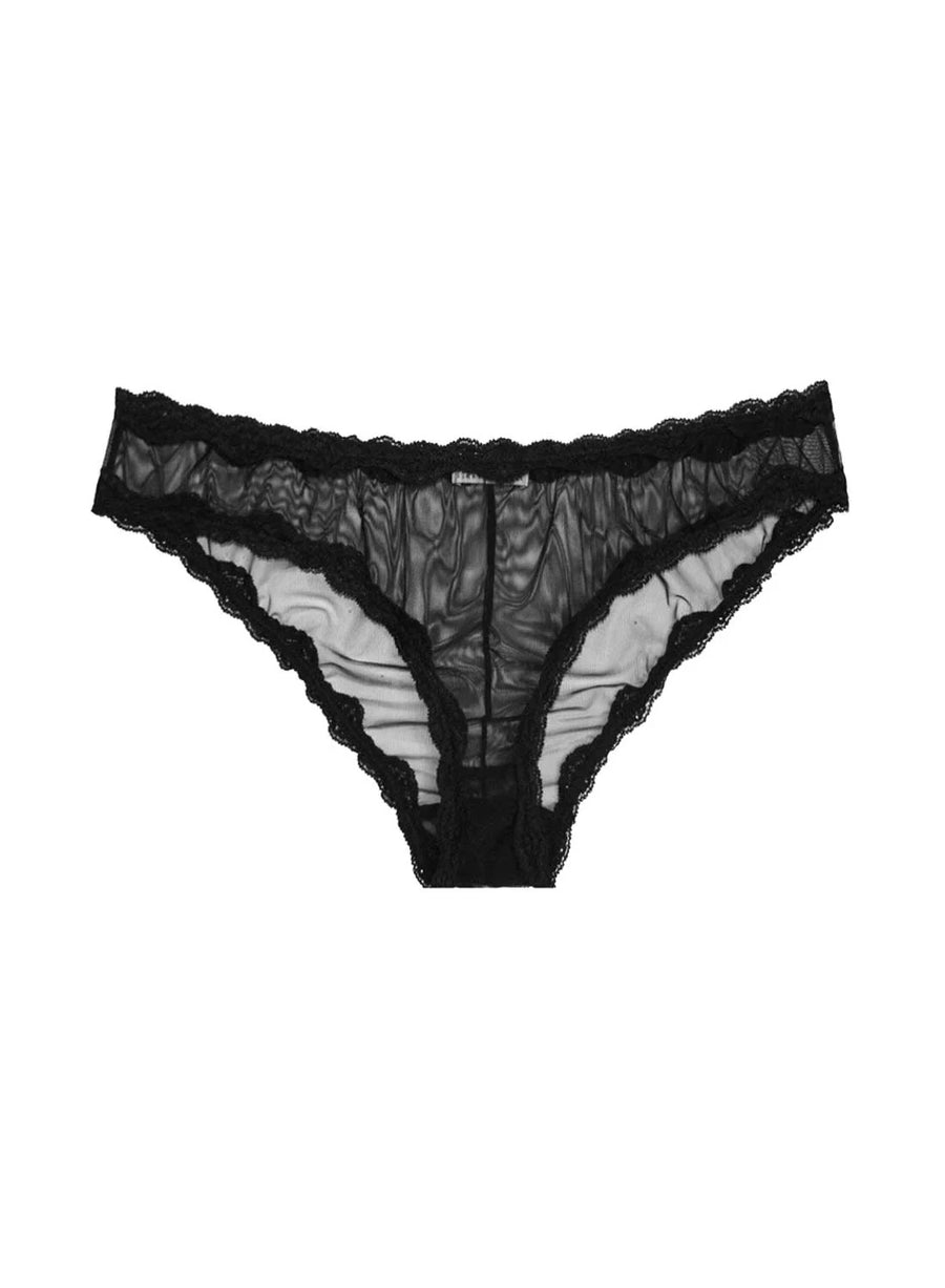 Fleur du Mal Sheer Tulle Panty Black