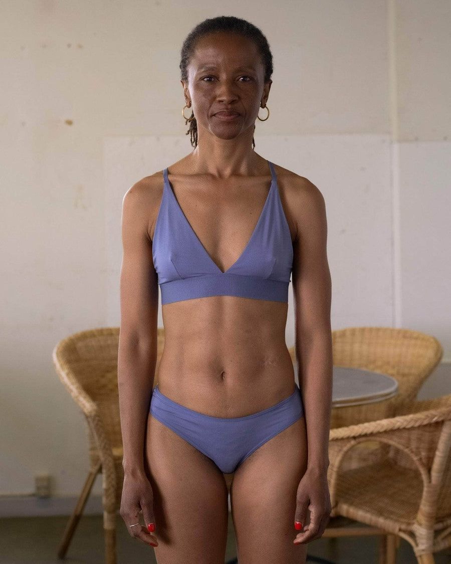 Baserange Triangle Bra Koel Blue