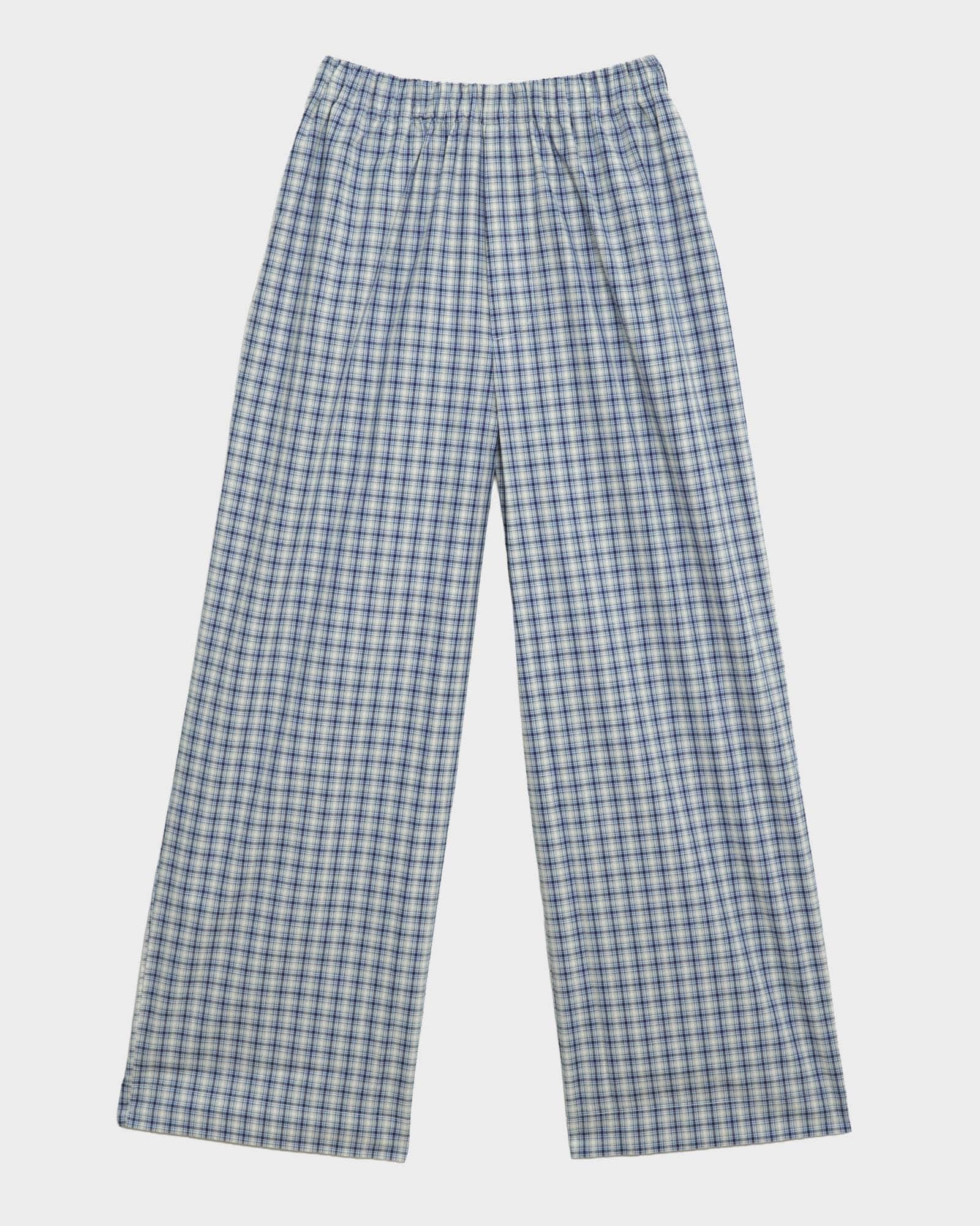 Baserange Claude Pants Blue Check