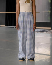 Baserange Claude Pants Blue Check
