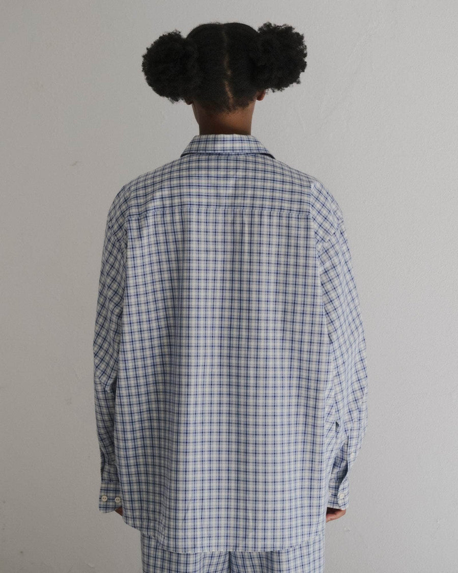 Baserange Claude Shirt Blue Check