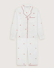 Scarlette Ateliers Thelma Pajama Set Red Hearts Embroideries