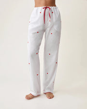 Scarlette Ateliers Thelma Pajama Set Red Hearts Embroideries